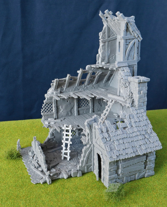 Ruined medieval mansion