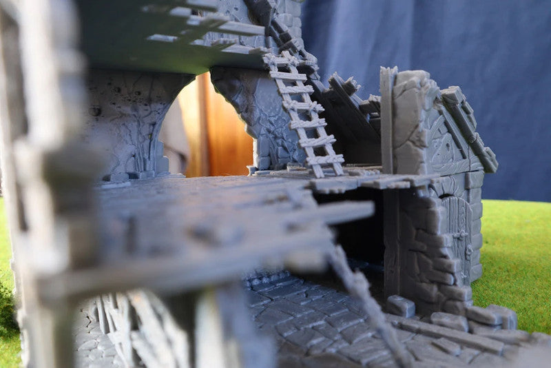 Ruined medieval mansion