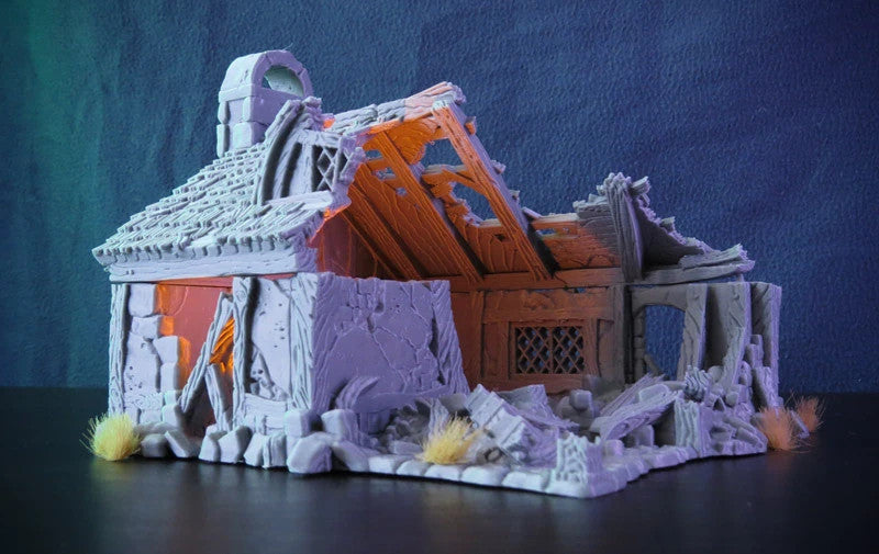 Ruined medieval cottage