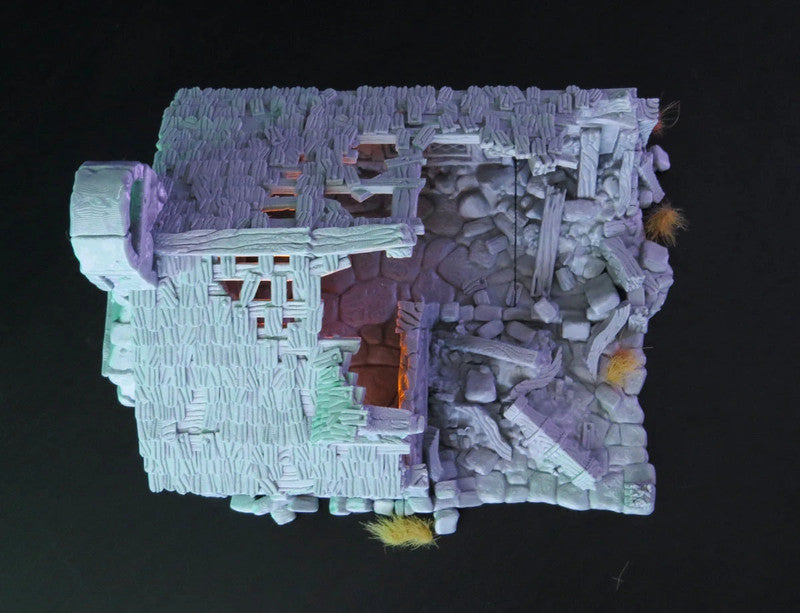 Ruined medieval cottage