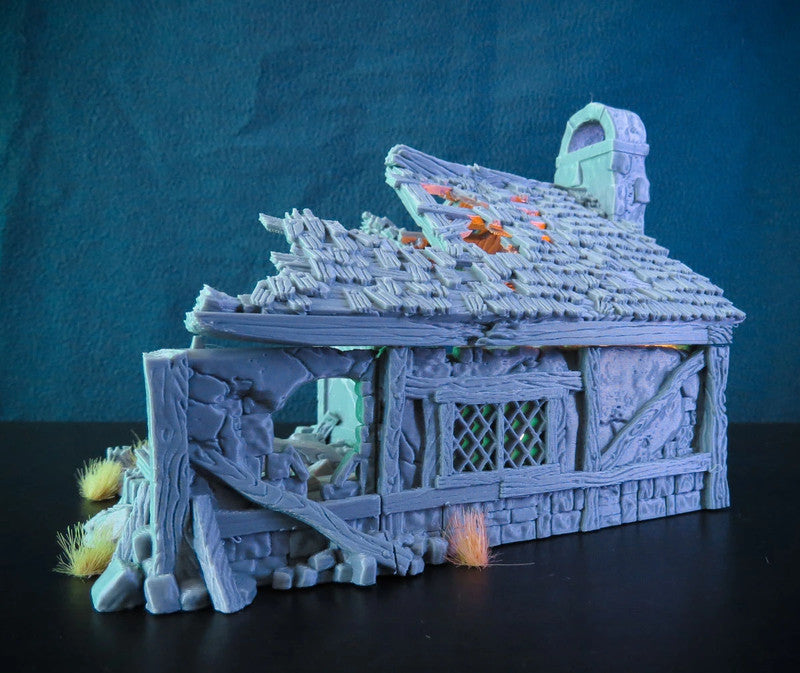 Ruined medieval cottage
