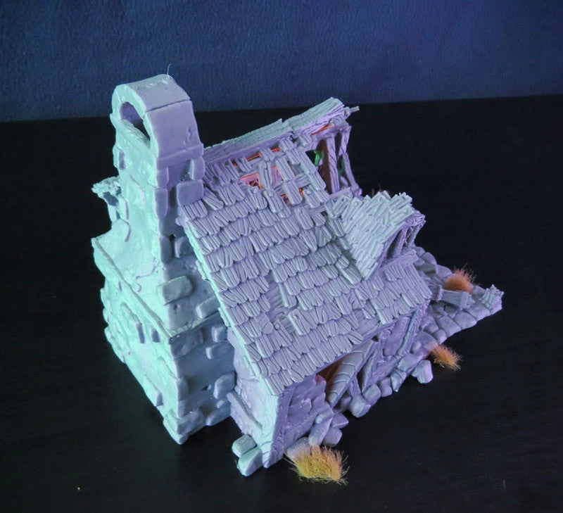 Ruined medieval cottage