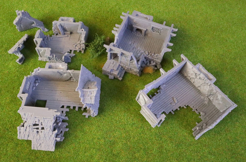 Ruined medieval home