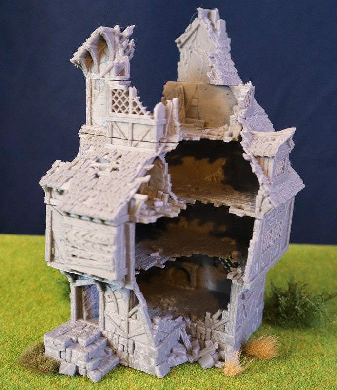 Ruined medieval home