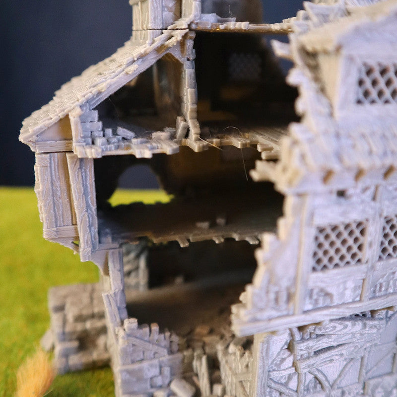 Ruined medieval home
