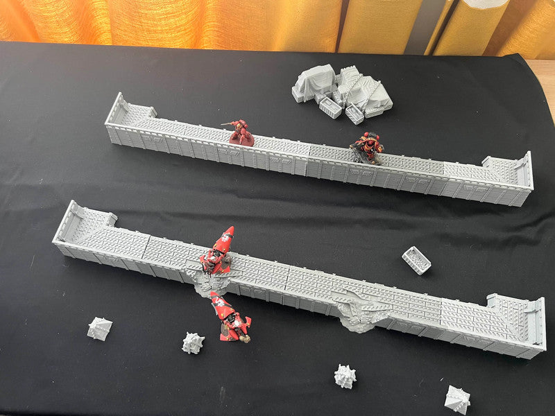 Sci-fi barrikade skyttergravsett for Warhammer 40K, Star Wars og mer!