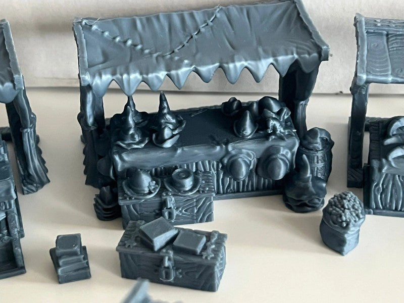 Middelalderlandsby Markedsplass for D&D, Mordheim, Age of Sigmar og mer!