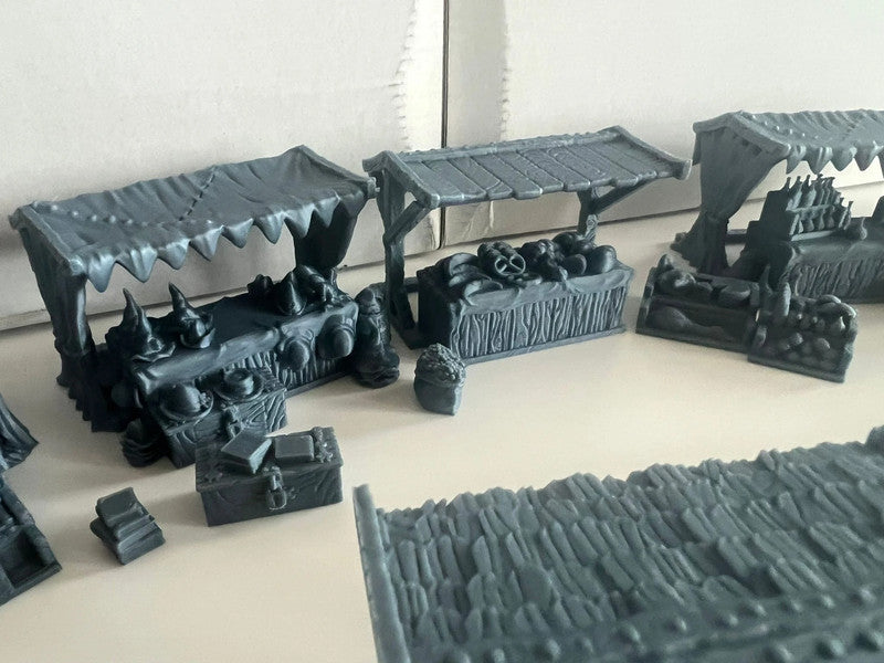 Middelalderlandsby Markedsplass for D&D, Mordheim, Age of Sigmar og mer!