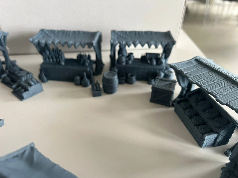Middelalderlandsby Markedsplass for D&D, Mordheim, Age of Sigmar og mer!
