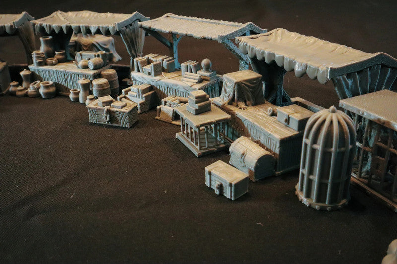 Middelalderlandsby Markedsplass for D&D, Mordheim, Age of Sigmar og mer!