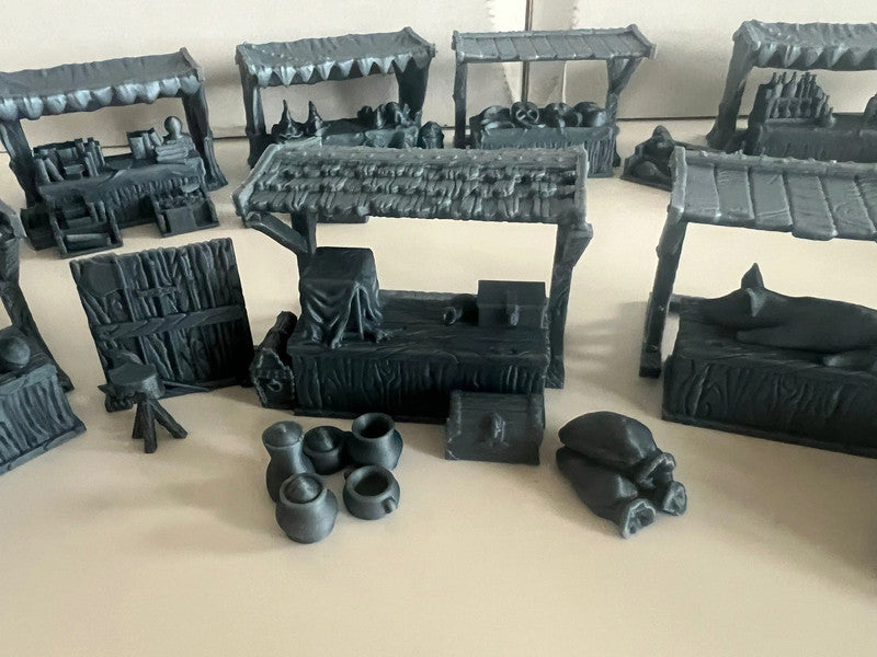 Middelalderlandsby Markedsplass for D&D, Mordheim, Age of Sigmar og mer!