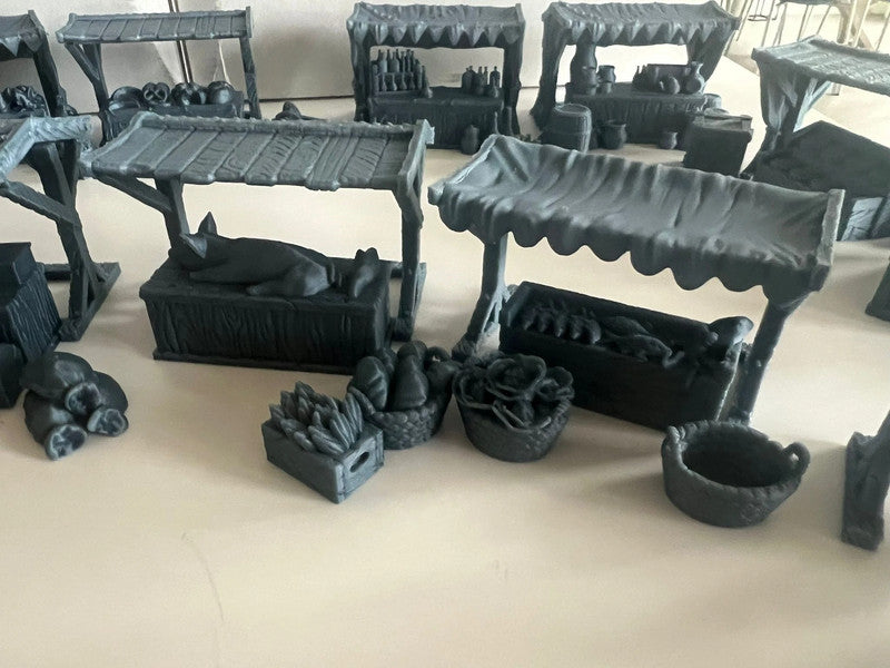Middelalderlandsby Markedsplass for D&D, Mordheim, Age of Sigmar og mer!