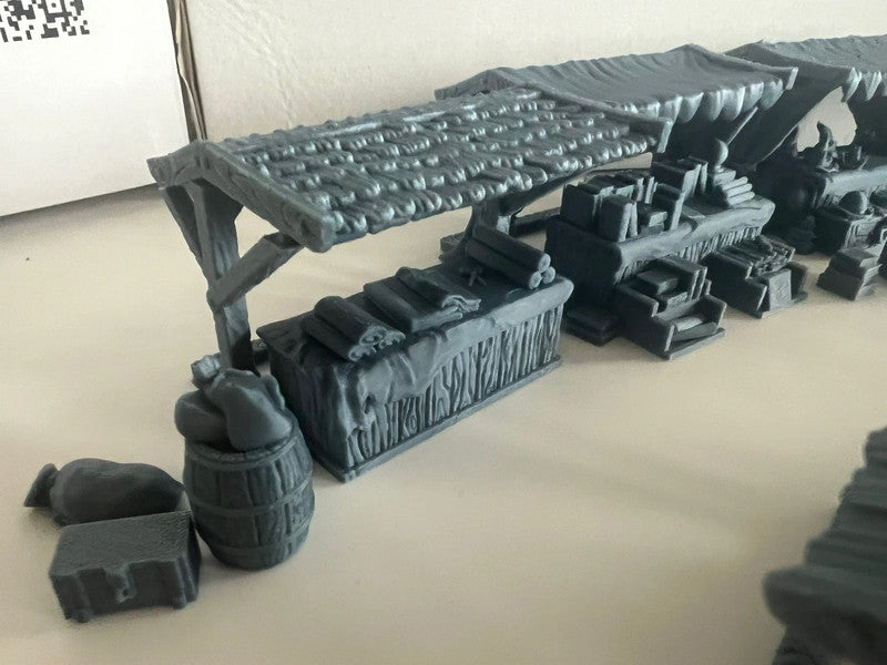 Middelalderlandsby Markedsplass for D&D, Mordheim, Age of Sigmar og mer!
