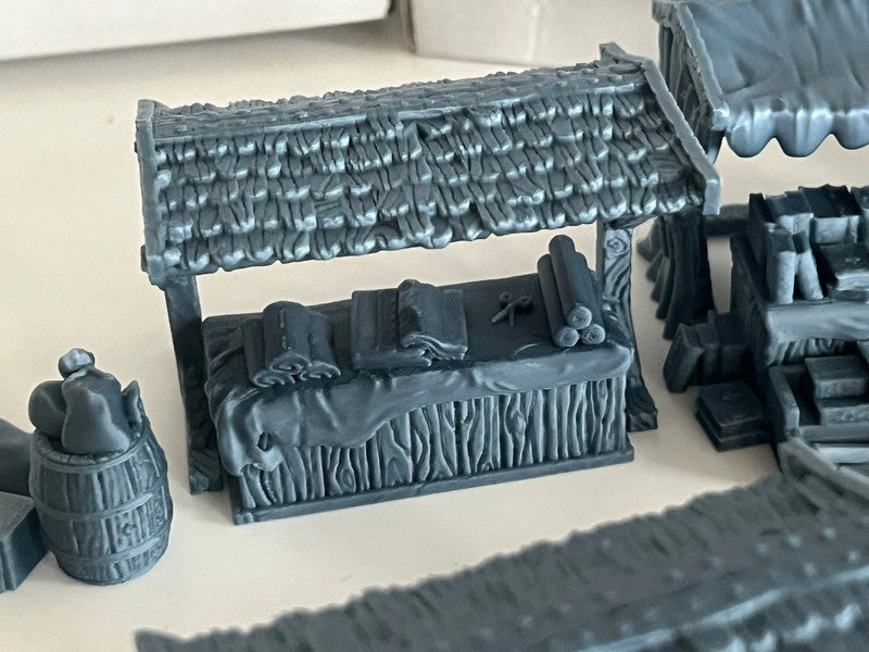 Middelalderlandsby Markedsplass for D&D, Mordheim, Age of Sigmar og mer!