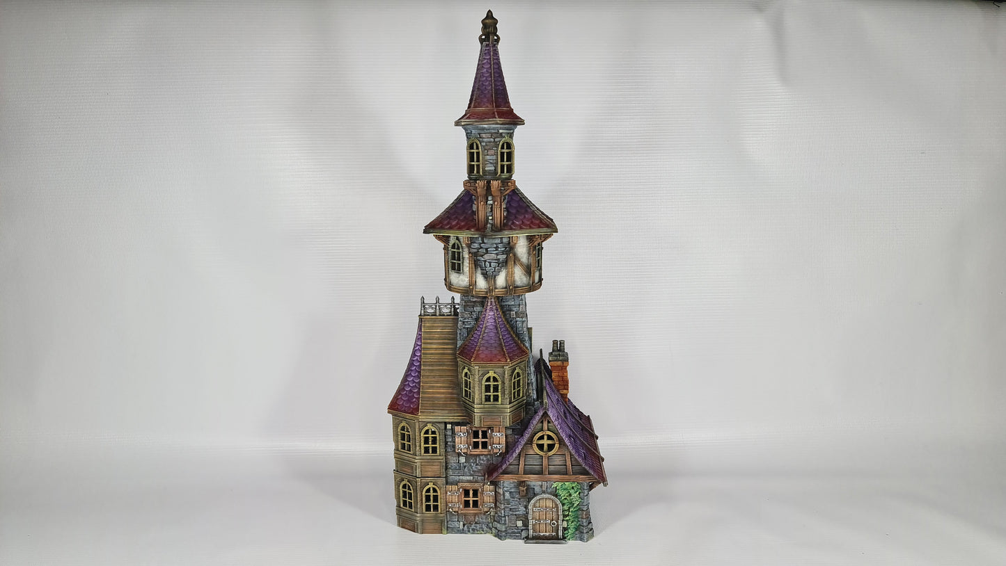 Apotekerens tårn for Wargaming middelalder-fantasilandsbyterreng