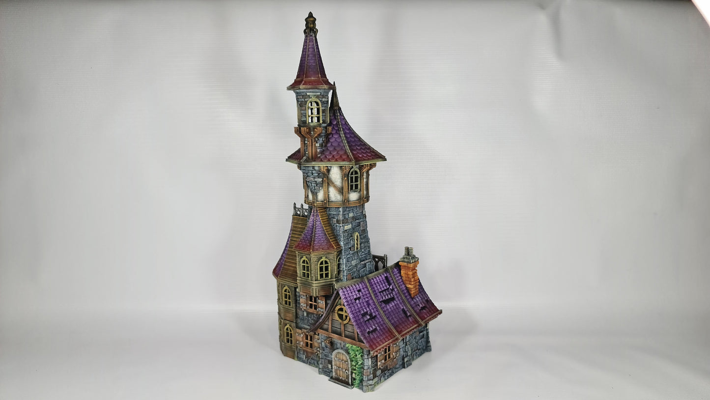 Apotekerens tårn for Wargaming middelalder-fantasilandsbyterreng