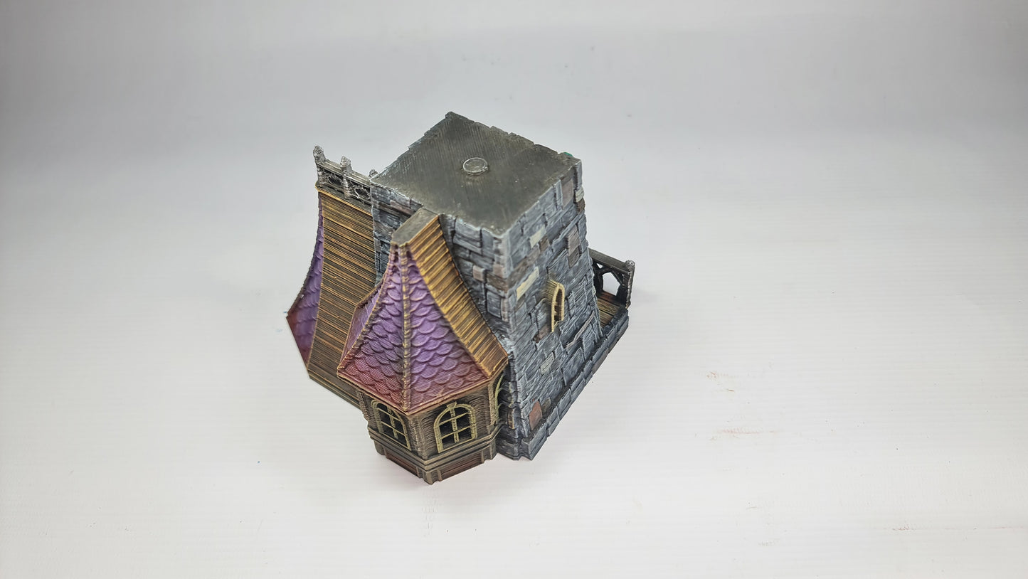 Apotekerens tårn for Wargaming middelalder-fantasilandsbyterreng