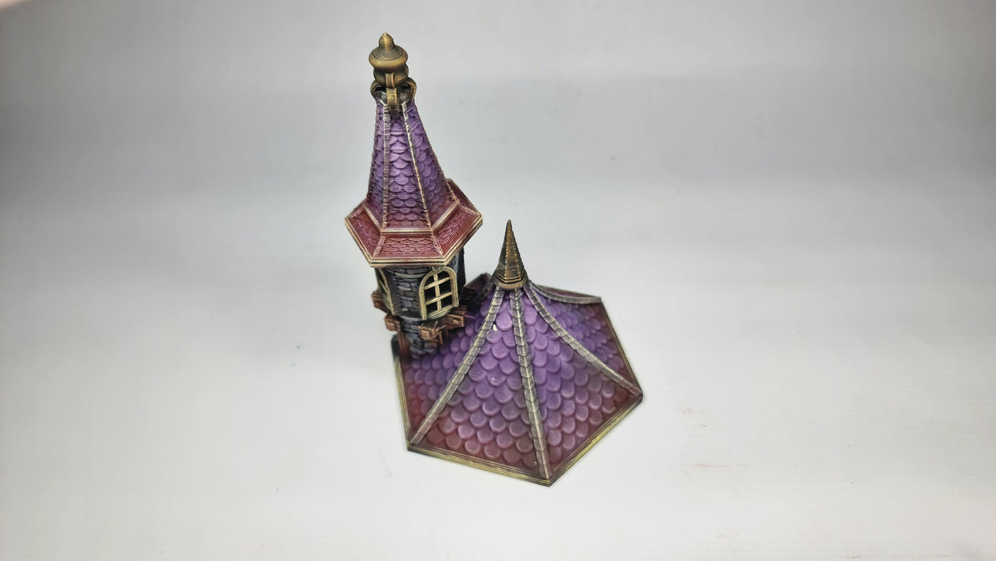 Apotekerens tårn for Wargaming middelalder-fantasilandsbyterreng