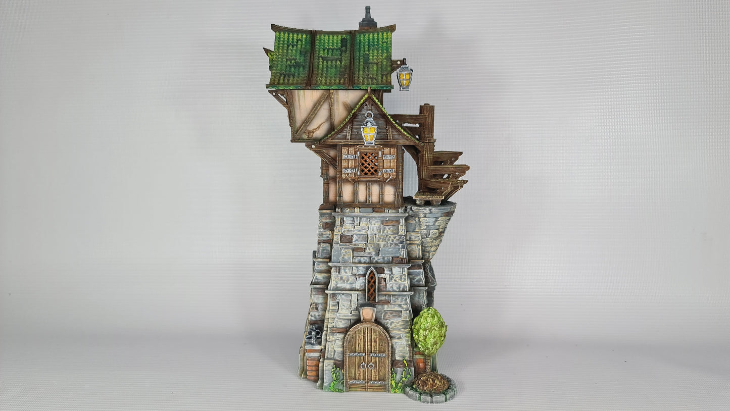 The Green Dragon Tower for Wargaming middelalder-fantasilandsbyterreng