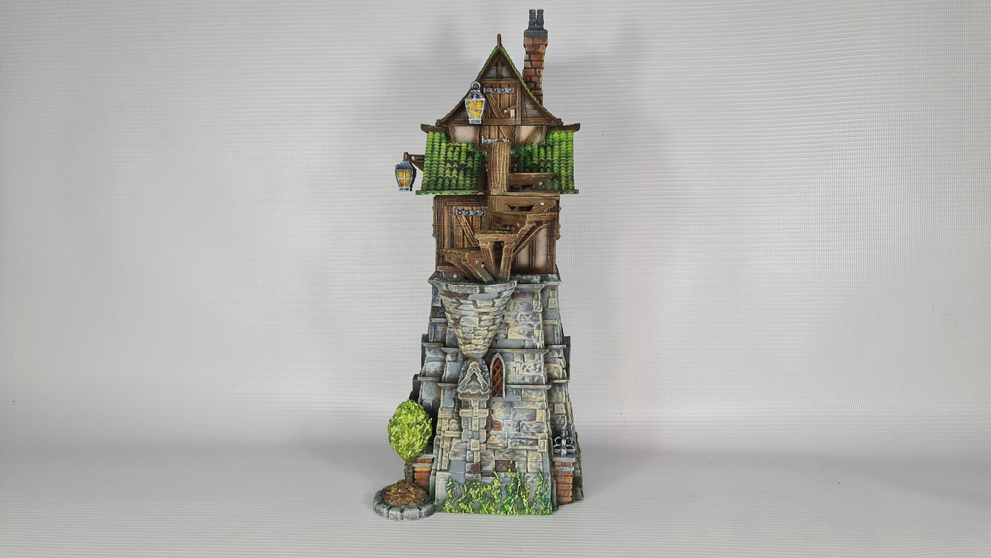 The Green Dragon Tower for Wargaming middelalder-fantasilandsbyterreng