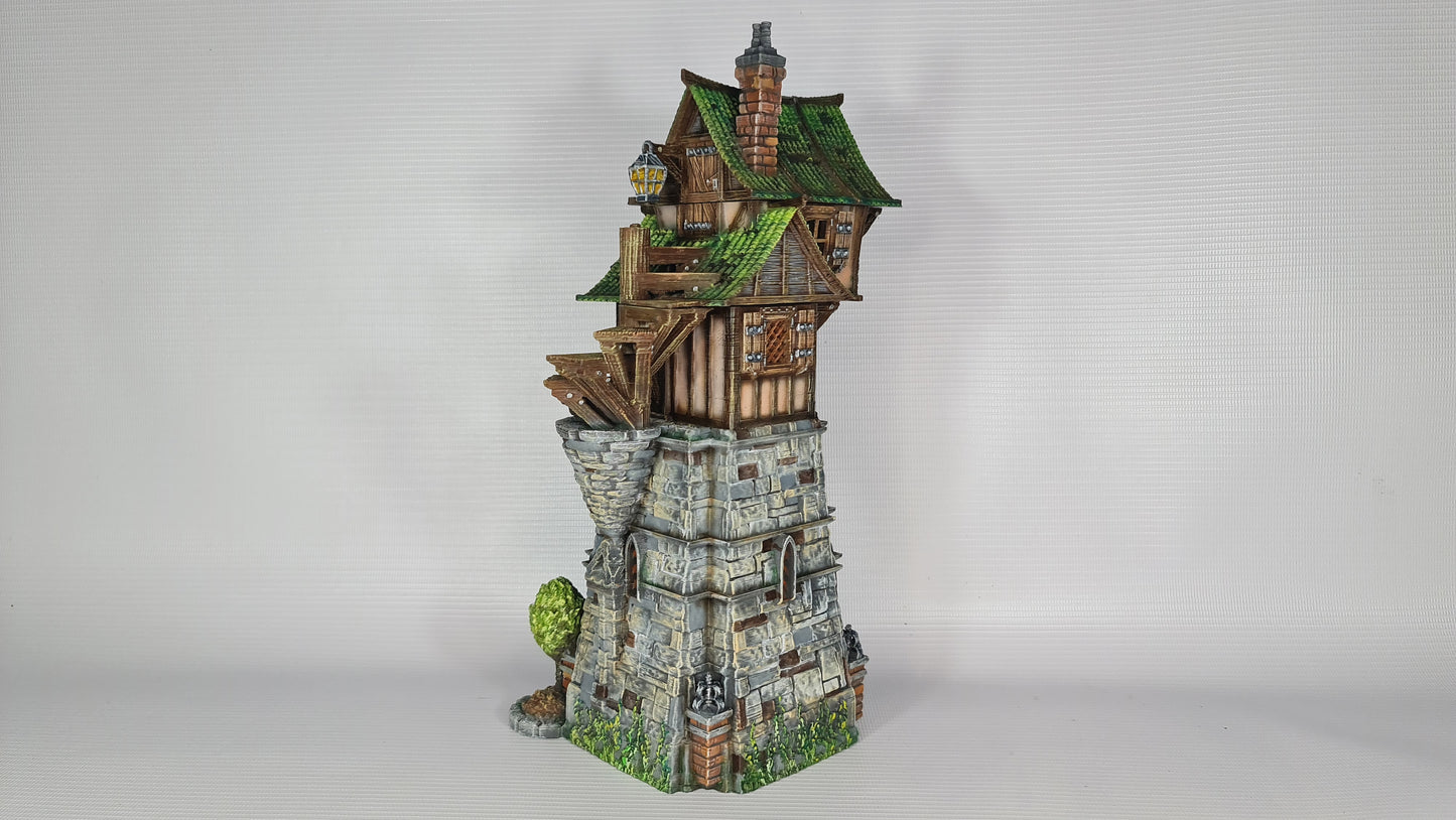 The Green Dragon Tower for Wargaming middelalder-fantasilandsbyterreng