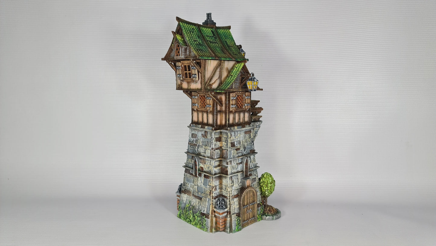 The Green Dragon Tower for Wargaming middelalder-fantasilandsbyterreng