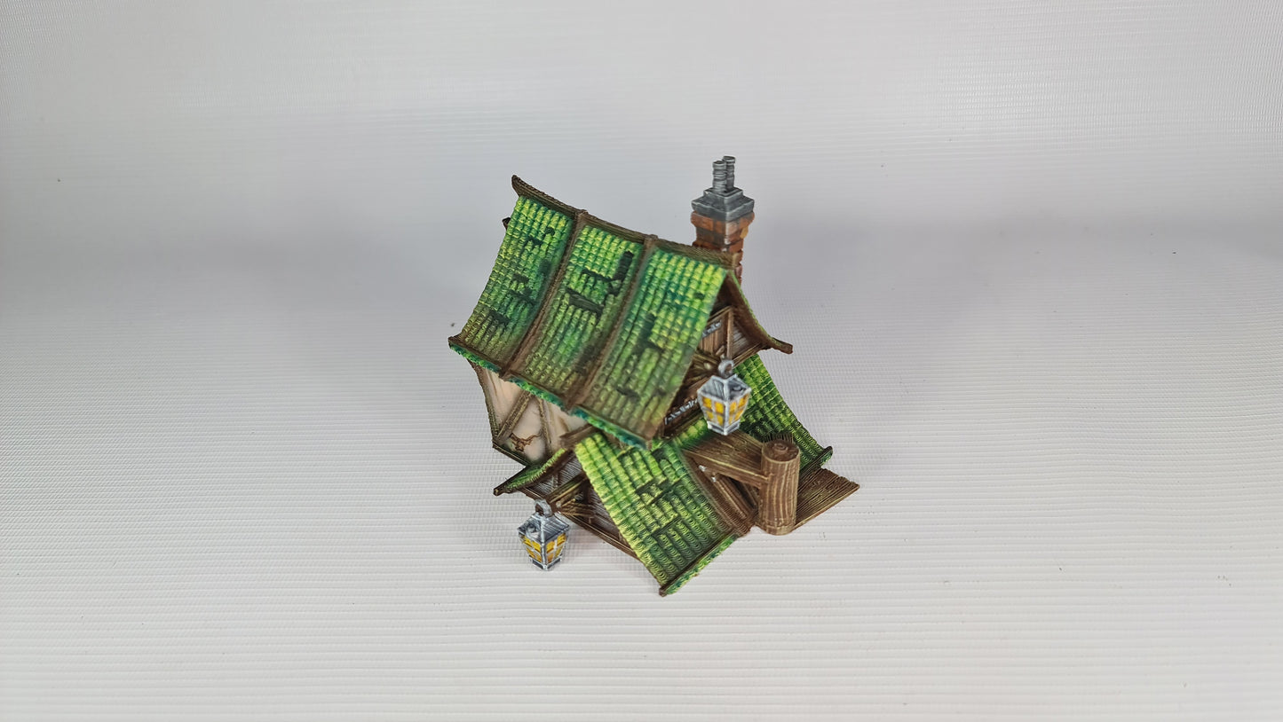 The Green Dragon Tower for Wargaming middelalder-fantasilandsbyterreng