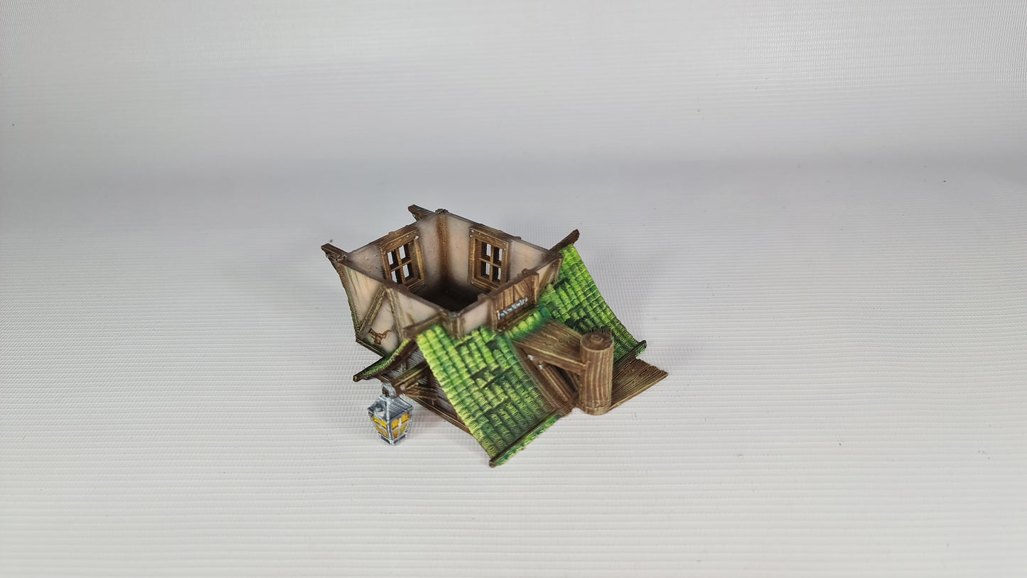The Green Dragon Tower for Wargaming middelalder-fantasilandsbyterreng