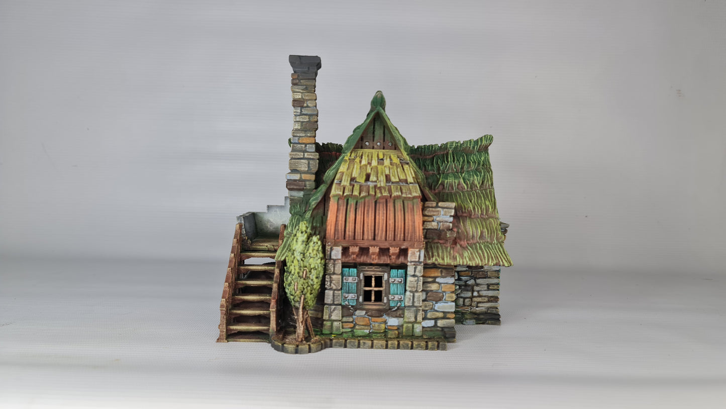Eldervale Farmstead – Detaljert 3D-printet Fantasy Bondegård for Tabletop Spill