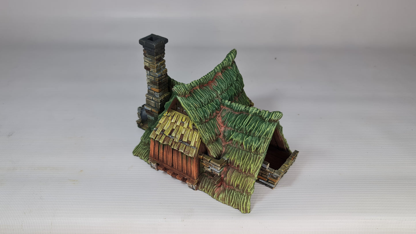 Eldervale Farmstead – Detaljert 3D-printet Fantasy Bondegård for Tabletop Spill