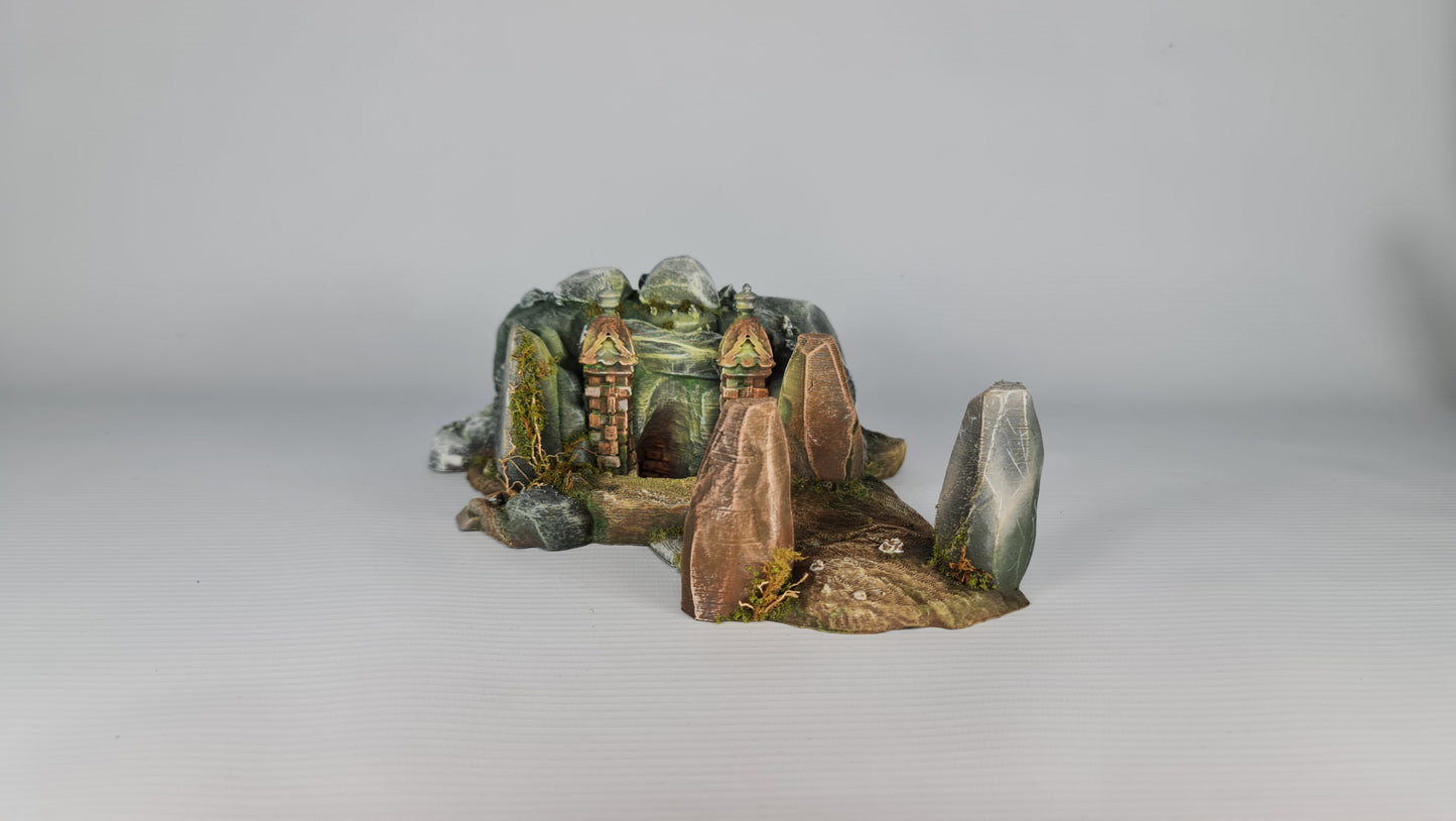 Ancient Barrow – Detaljert 3D-printet Gravhaug for Tabletop Fantasy Spill