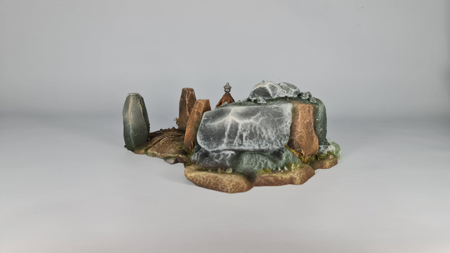 Ancient Barrow – Detaljert 3D-printet Gravhaug for Tabletop Fantasy Spill