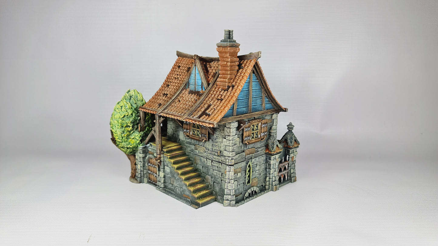 Watermill House | tabletop terrain | fantasy & medieval | Warhammer, Age of Sigmar, RPG, DND