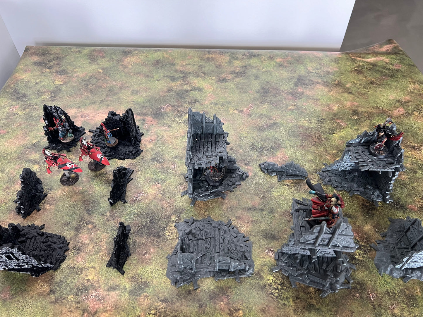 Fantasy village ruins