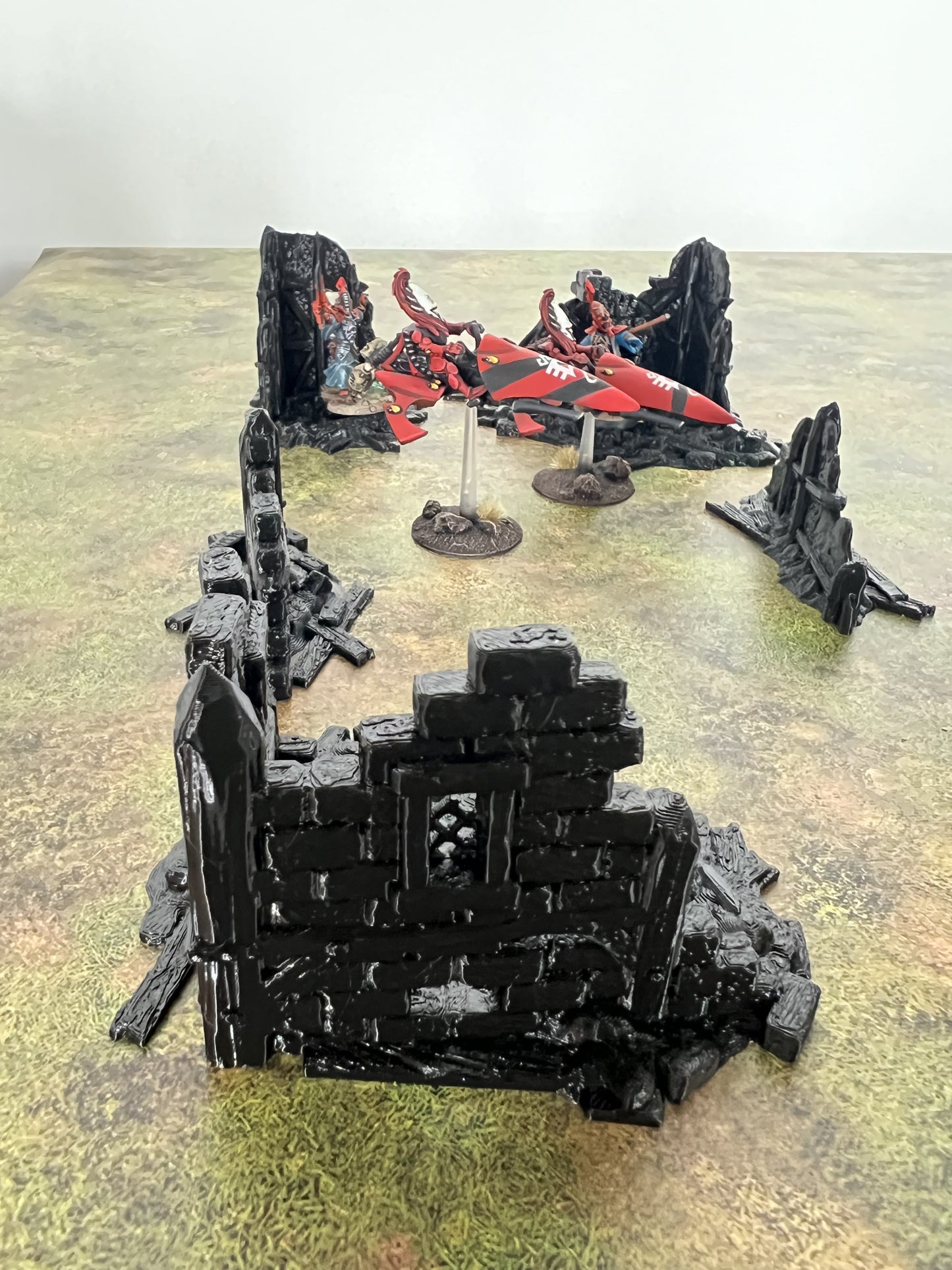 Fantasy village ruins