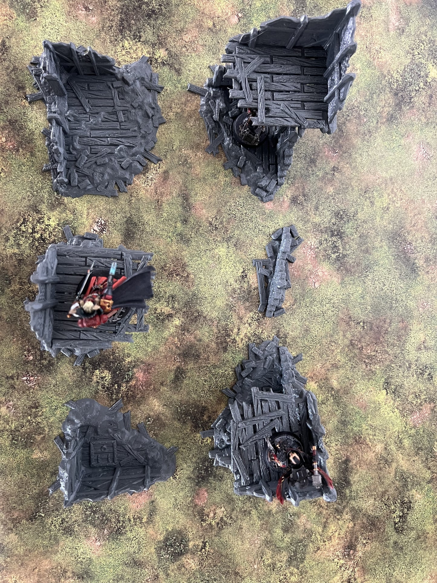 Fantasy village ruins