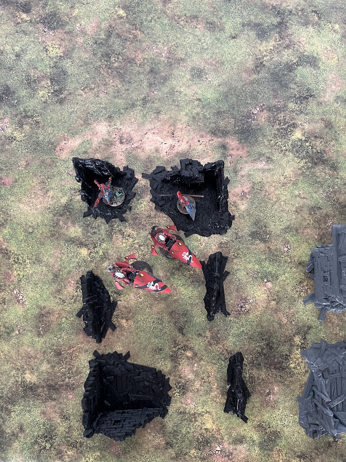 Fantasy village ruins