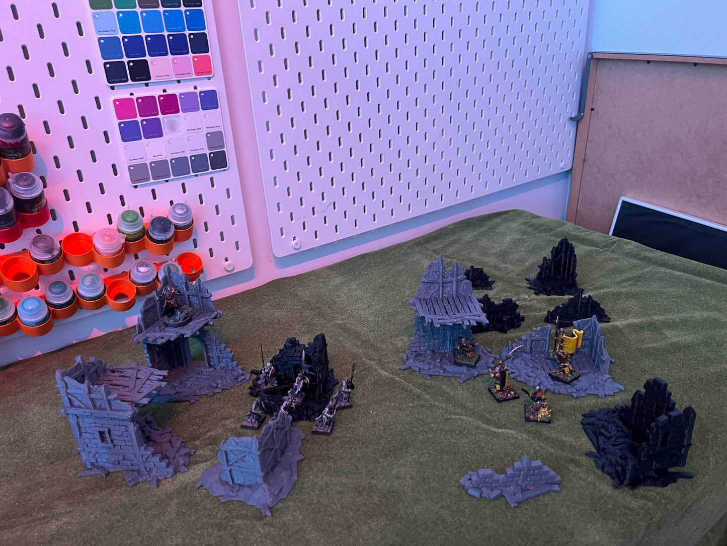 Fantasy village ruins