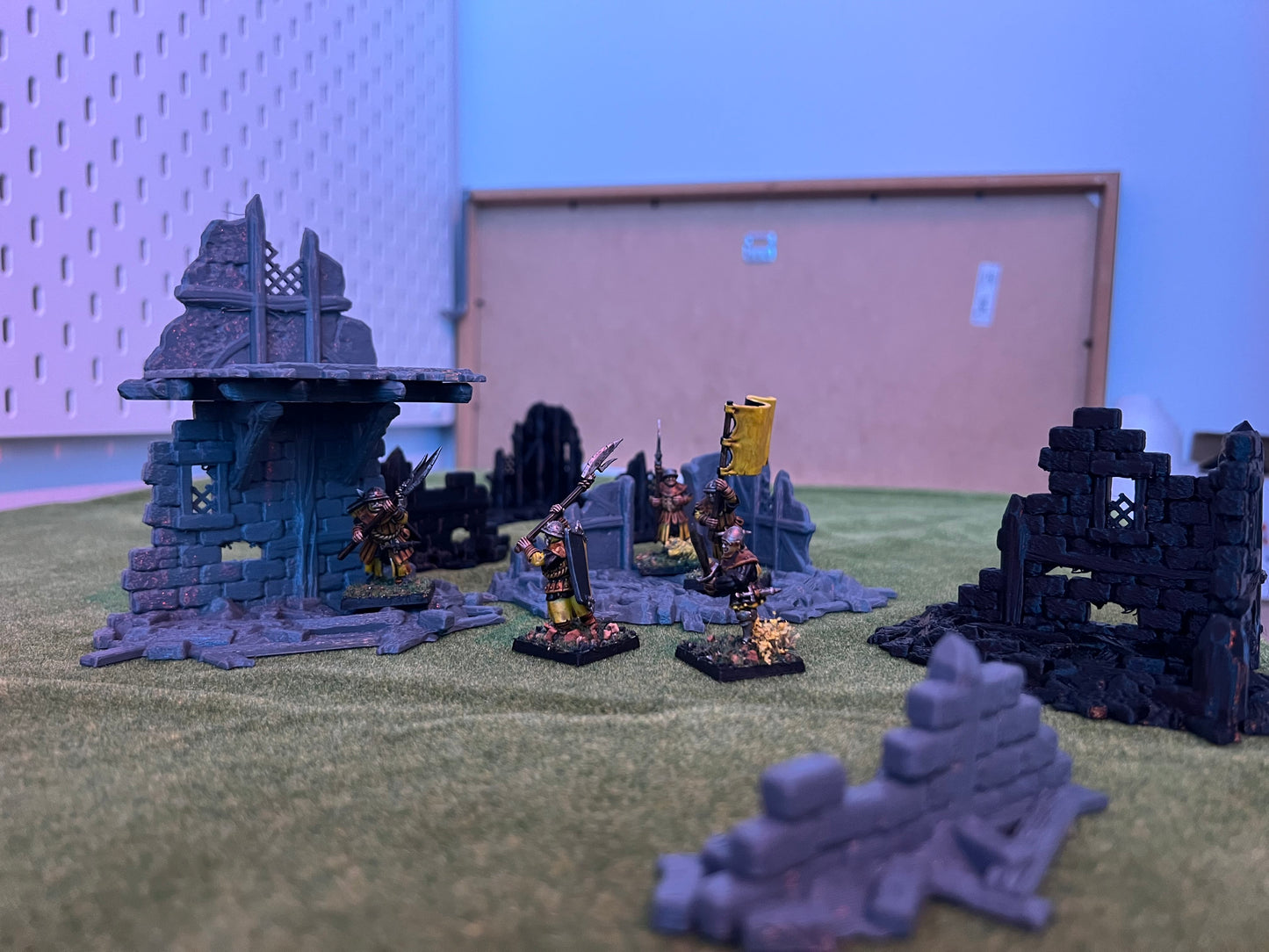 Fantasy village ruins