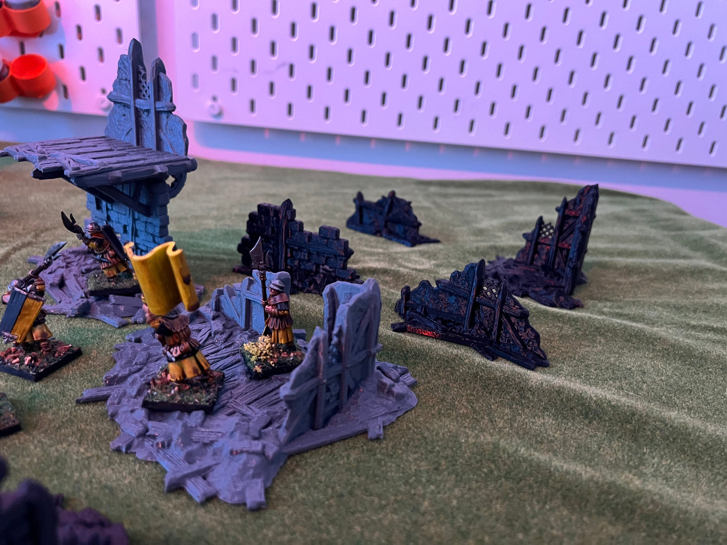 Fantasy village ruins