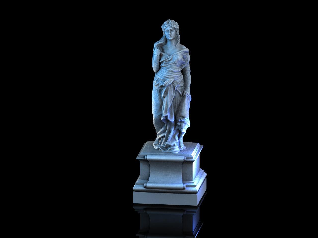 Daughter of Spring – Detaljert 3D-printet Statue for Tabletop Fantasy Spill og Dioramaer