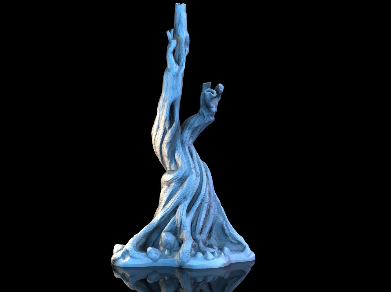 3D-printede Magiske Trestubber – Fantasy Terreng for Tabletop Spilling