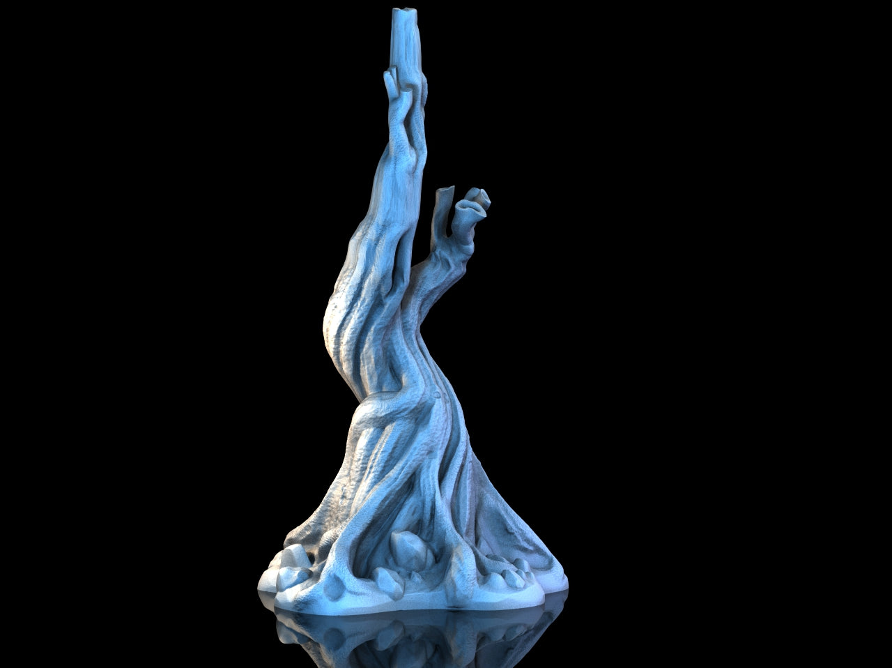 3D-printede Magiske Trestubber – Fantasy Terreng for Tabletop Spilling
