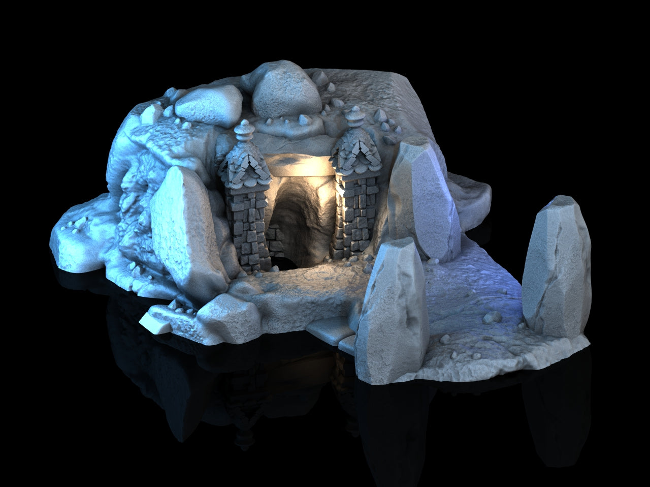 Ancient Barrow – Detaljert 3D-printet Gravhaug for Tabletop Fantasy Spill