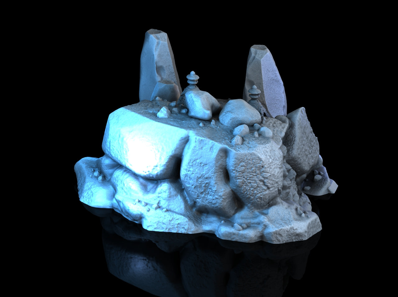 Ancient Barrow – Detaljert 3D-printet Gravhaug for Tabletop Fantasy Spill