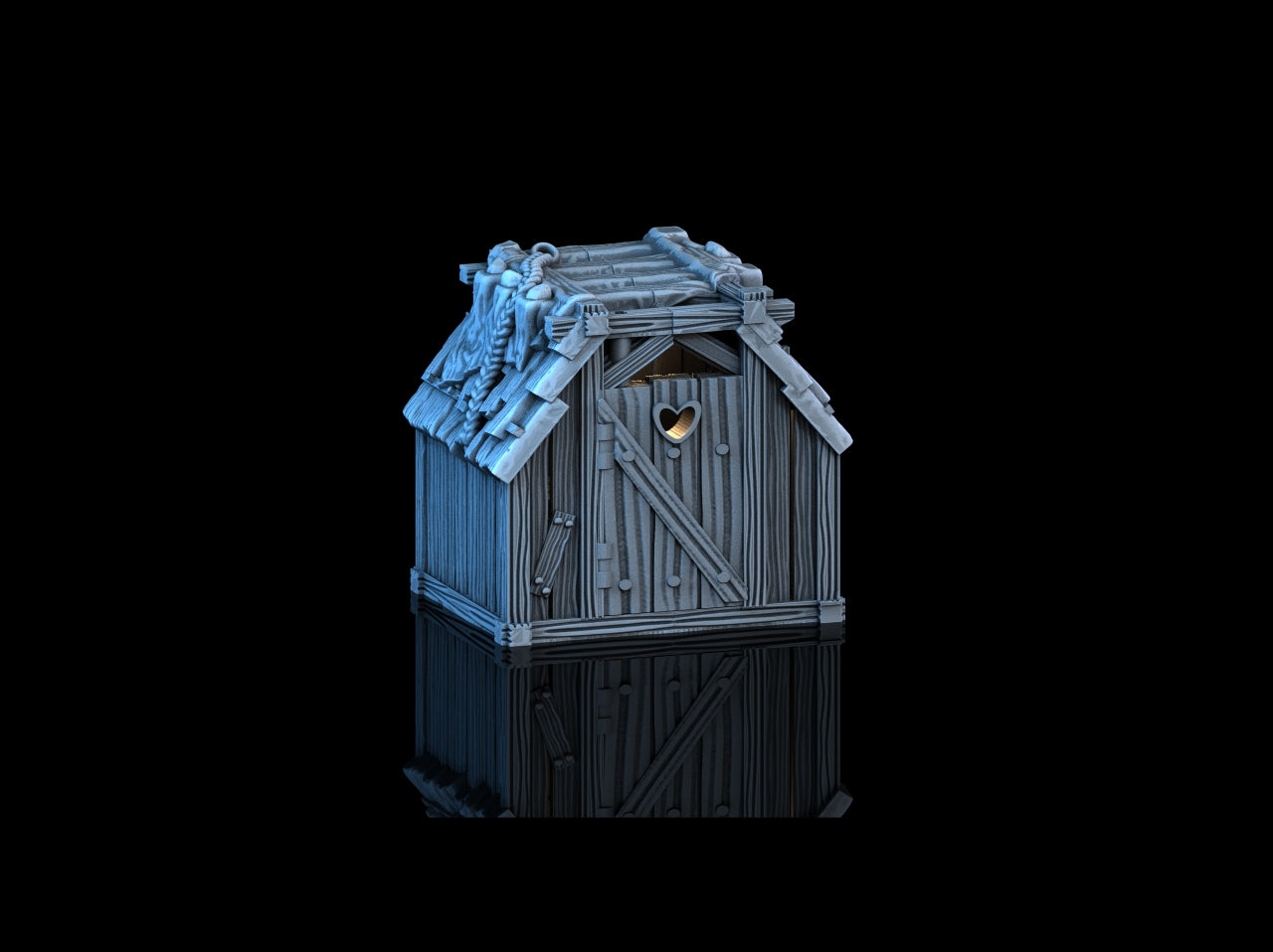 3D-printet Utedo – Fantasy Terreng for Tabletop Spill og Rollespill